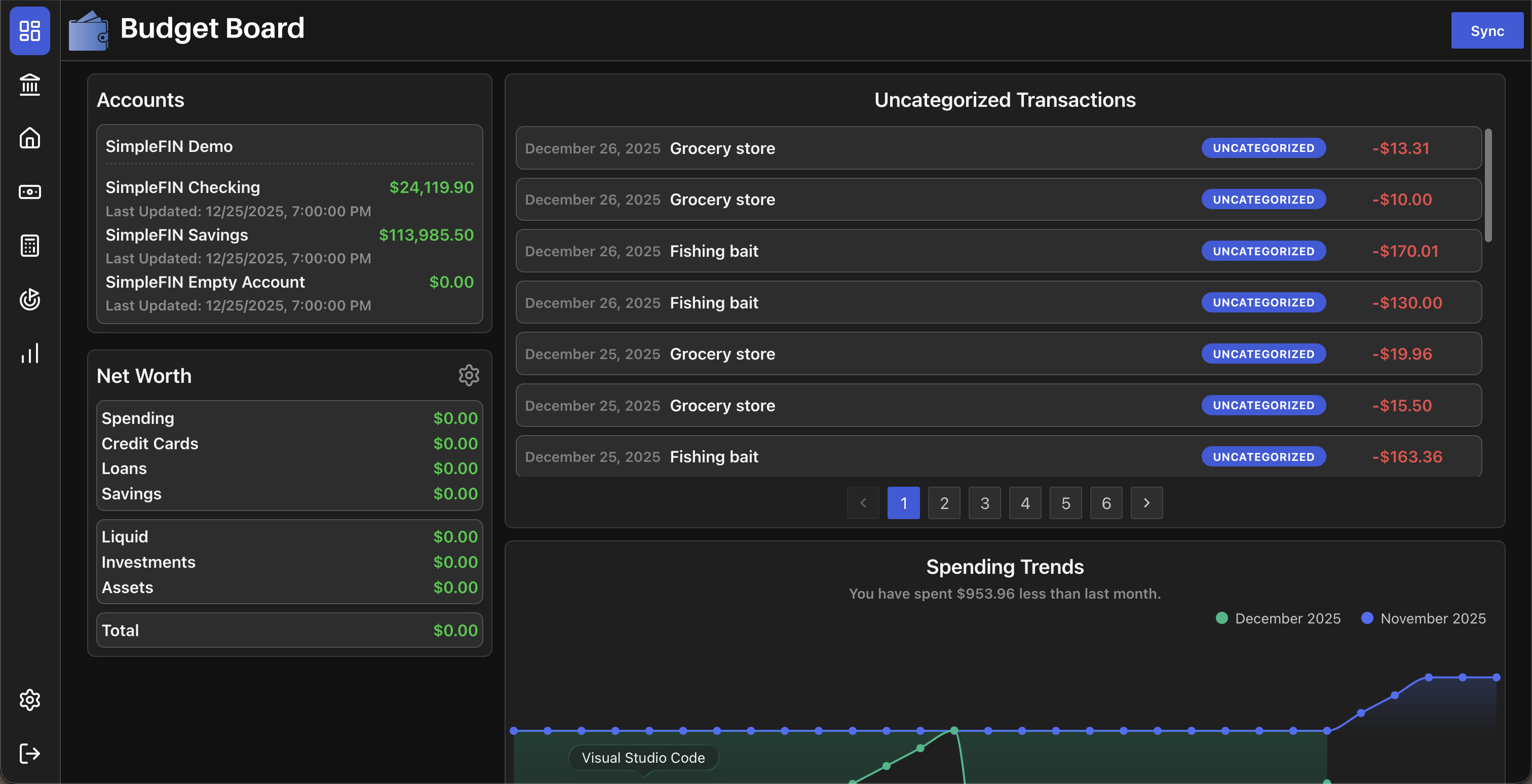 New Dashboard UI