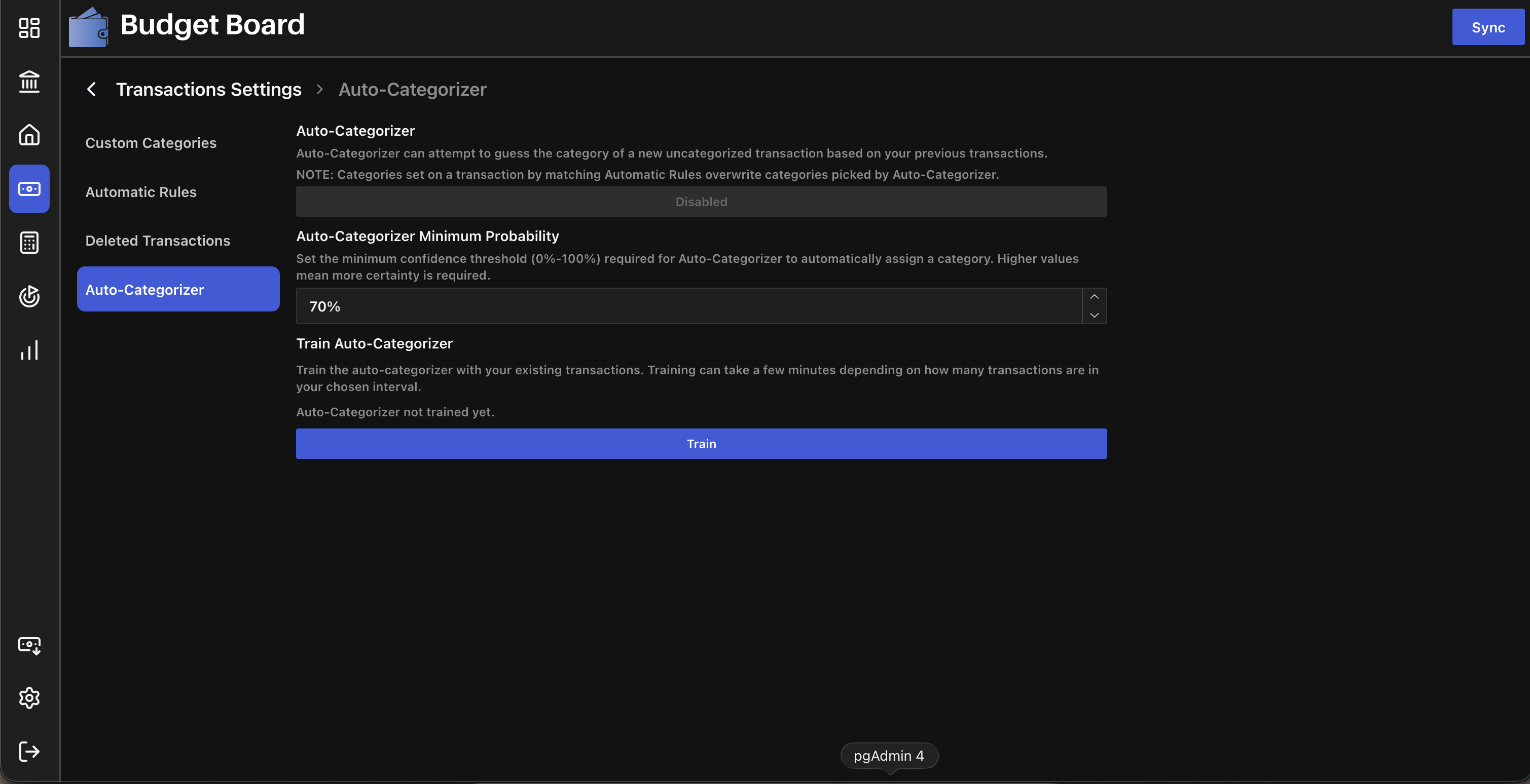 New Settings Page